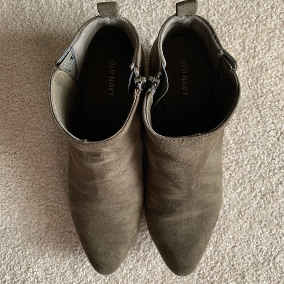 Old Navy Olive Green Booties / Ankle Boot - Picture 6 of 7